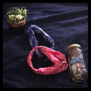 BLUE AND PINK HEADBAND